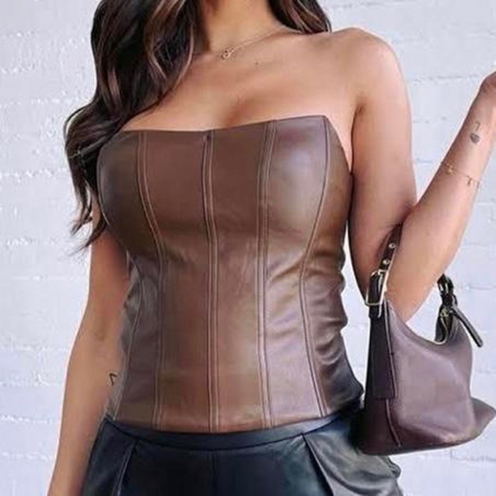 SOLD ON DEPOP Tiger Mist Brown Cayenne Corset